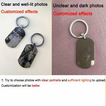 Custom Photo Keychain, Stylish Personalized Engraving Photo Keychain, Anniversary Gifts, Halloween Decorations, Backpack Hangings, Birthday Gift, Holiday Gift Valentine's Day Gift For Girlfriend Mother Graduation Christmas Gift Rose Gold, Platinum, Frost Gold Junior High School Students, Middle School Students, High School Students, College Students - Multicolor - View 5