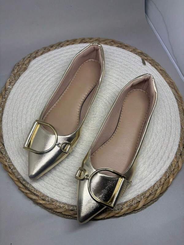 Sapatilha Bico Alongada Feminina Casual Confortável Sapato feminino Alongada D