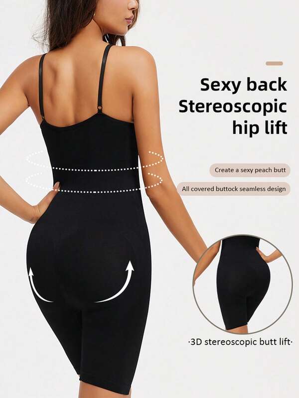 Women's Sleeveless Bodysuit Shapewear, High Elasticity Waist Cincher Slimming Bodysuit