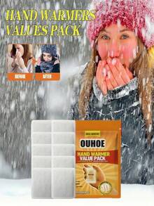 jakehoe 10pcs/2pcs One-Time Use Hand Warmers, Disposable Heating Pads, Portable Winter Warmer, Essential For Cold Weather, Great Gift For Girlfriend/Boyfriend, Foot Warmers - Random Old/New Style - متعدد الألوان - مشاهدة 4
