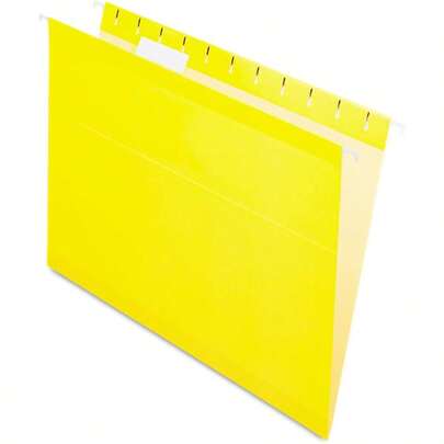 Reinforced Hanging File Folders Letter Yellow