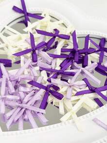 Làm nơ thủ công, Phụ kiện vật liệu tự làm, Đồ lót và ruy băng đồ lót, Phụ kiện nơ mini, Vật liệu tự làm thủ công, Đục lỗ bao bì, Trang trí hộp quà bánh - Nhiều màu - Xem 5