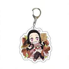 Hot Selling Christmas Acrylic Keychain: Double-Sided Design | Anime Pendant, In Stock, Perfect Holiday Gift - Multicolor - View 4