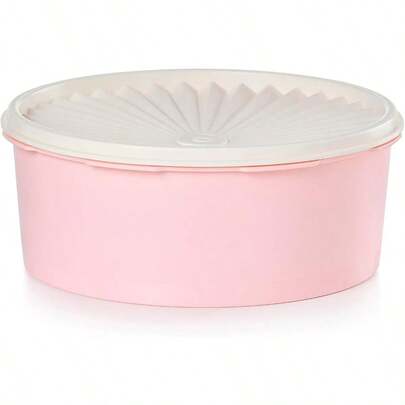 Tupperware Heritage Collection 7.6 Cup Cookie Canister Vintage Light Pink Color Dishwasher  And  Container 1.8 L
