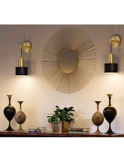 Moderne Adjustable LED Wand Lamp, RGB Bulb, Dual Purpose Rechargeable, Easy Installation, Living Room, Bedroom, Porch, Hallway, Kitchen, Gallery view 2