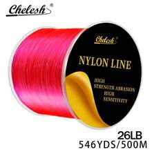 Chelesh 500米/546码高品质单丝尼龙钓鱼线，适用于海钓、淡水钓鱼（台湾地区），多种强度可选，经久耐用，结实可靠，可作为钓鱼礼品、圣诞装饰线或珠宝DIY串珠线。 - 彩色 - 查看 47