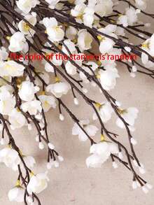 6/3 cái - Hoa giả hoa mận trắng, hoa mận giả hoa thân dài, hoa nhựa giả hoa mận thân dài 21,7'' trang trí nhà khách sạn văn phòng tiệc cưới sân vườn, trang trí nhà khách sạn văn phòng tiệc cưới sân vườn - Nhiều màu - Xem 6