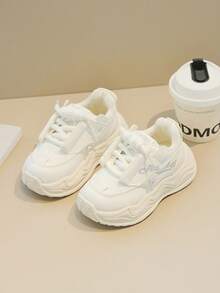 儿童运动鞋，新款春秋季时尚男女童运动鞋，软底休闲鞋 - 白色 - 查看 2