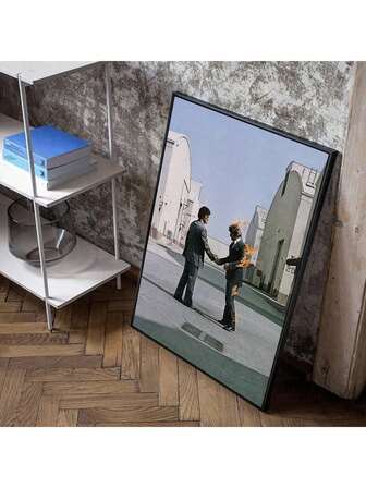 FajerminArt قطعة واحدة بوستر الكانفاس بعنوان "أتمنى أن تكون هنا"، تصميم غلاف الألبوم الكلاسيكي للموسيقى الصخرية، تذكار موسيقي أيقوني، لوحة وخرائط تعليمية بدون إطار