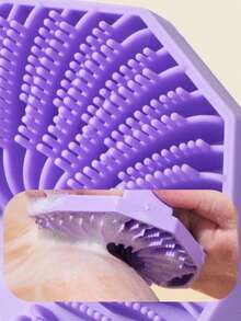 1 多边形硅胶沐浴刷，便携式壁挂式沐浴刷，沐浴刷，浴巾，背部按摩泥，浴室小工具，沐浴刷，浴巾，沐浴工具，沐浴用品，浴室配件，洗漱用品，洗漱用品，沐浴工具，沐浴产品，家用浴室产品，淋浴配件，适用于家庭、浴室、酒店和旅游。 - 彩色 - 查看 5