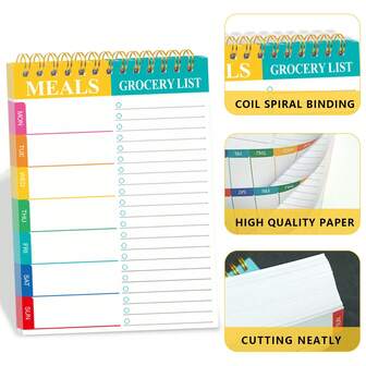 5.6x8.5 Inch 52 Pages/A5 Planner, Daily/Weekly/Monthly Coil, Macaron Style, Students, Teenagers, Work Self-Discipline Planner, Time Management Planner, Study Planner, Work Planner, To-Do List, Notepad, Back To School Games/Educational Literacy Diary, Diary Notebook/Writing Teen Writing Student Notebook/Office Notebook