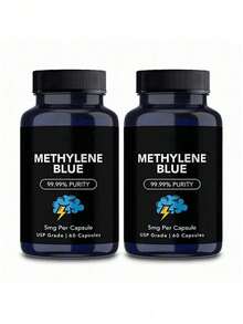 Bestseller!Methylene Blue 5mg, 99.99% Purity – 60pc For Focus & Brain Function.Supplement Vitamin,Free Shipping. - 1 - View 5