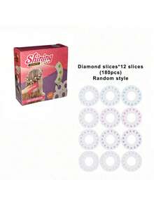 鑲嵌水晶頭髮套裝，少女時尚鑲嵌寶石套裝，附帶時尚造型工具和75顆水晶 - 輕鬆點擊裝飾您的頭髮、時尚，以及其他任何東西！（粉色）