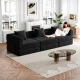 Black + Chenille + 3 Seat