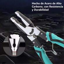 Juego de Pinzas Electricista, Alicates Herramienta Incluye Pinza de Punta Larga, Pinza de Corte Diagonal y Pinza de Alambre de Acero, Multiherramientas para Electricistas y Reparaciones - 1 - Ver 10