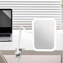 Smart Rechargeable Makeup Mirror With Clip Stand 025-038 - 白色 - 查看 3