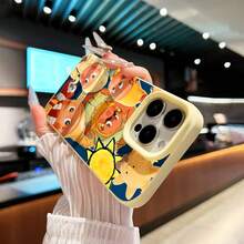 Funda para teléfono con un bonito diseño de estrellas de dibujos animados, compatible con teléfonos ,  17,  16 Pro Max,  15 Pro Max,  13 y  12. Fabricada en TPU para una protección eficaz contra golpes y caídas. Ideal para niños, amigos juguetones, regalos de cumpleaños y fiestas. - Amarillo - Ver 6