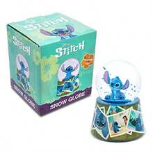 TFKI  Lilo And Stitch Vintage Photos Mini Light-Up Snow Globe For Adults With Glitter 3 Inches - 藍色 - 查看 4