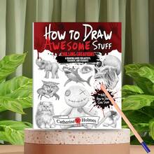 1PC Drawing Book How To Draw Coolest Things Fantasy Creatures: This Step-By-Step Guide Will Teach You Draw. Basic And Beyond(Without Pen)