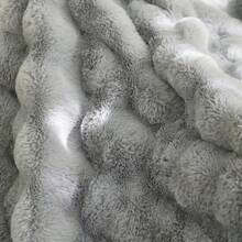 1pc Luxury Faux Mink Fur Plush Blanket, Thick Double-Layer Soft Fluffy Throw Blanket With Cloud-Like Feeling, Suitable For Home, Living Room, Bedroom, Sofa, Also A Great Gift To Upgrade Home Living Quality - High-grade Gray - View 8