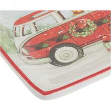 Ome  Cristmas 6"  Plate Set Of 4 Assorted Designs