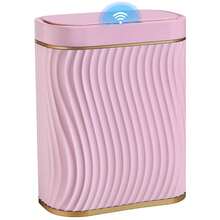 10L/2.6 Gallon Smart Small Trash Can, Smart Pop-Up Lid Kitchen Trash Can, Bathroom, Kitchen, Bedroom, Powder Room, Craft Room, Office, College Trash Basket - Hồng - Xem 1