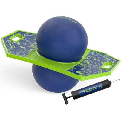 Pogo - Pelota de truco para niños, tabla de rebote de trucos para niños y niñas a partir de 60 años, incluye bomba, asa fácil de llevar, cubierta de plástico duradera para interiores y,26995469