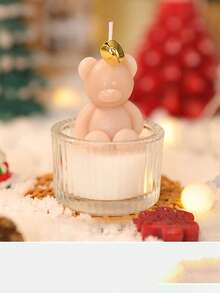 1pc Creative Coconut Bowl Christmas Candle Set, Variety Of Styles Candles, Scented Candles, Smokeless Candles, Cute Candles, Gifts, Souvenirs, Christmas Gifts, Winter Gifts, For Home Decor, Room Decor, Tabletop Decoration - Multicolor - View 9