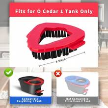 O Ceda Scrub Brush Spin Mop Scrub Brush Replacement Head For O Cedar EasyWring 1 Tank System Hard Bristle Cleaning Brush For Bathroom Kitchen Tub Tile And Glass Not Fit RinseClean 2Tank - 大的 - 查看 3