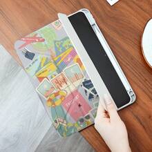 360° Rotatable IPad Case With Y-Shaped Foldable Stand, High-Definition UV Printing, Suitable For IPad 11 2025, IPad Air 11/13 2025 M3, IPad Air (M2) 11/13 Inch, IPad Air 4/5/6 10.9inch, IPad Pro 11 Inch, IPad Pro 12.9 Inch, IPad 10.2 Inch, IPad 9th/10th Generation And Various Models, Elegant Design, Great For Office, Home, Travel, Ideal Birthday Or Christmas Gift For Kids - Grey - View 8