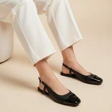 BLACK SLINGBACK - 黑色 - 查看 4