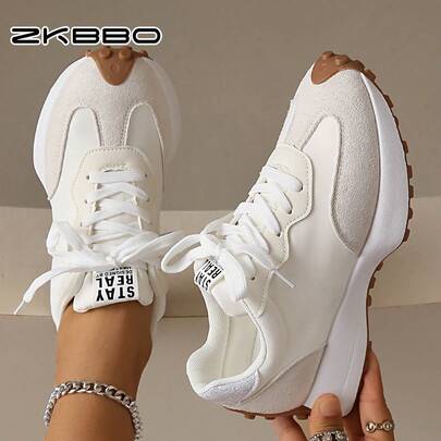 ZKBBO 女士休闲运动鞋，轻便防滑健身跑步鞋，网球鞋，休闲鞋