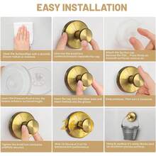 Linwnil - Ganchos de succión para coronas en vidrio, ganchos de ducha impermeables sin taladro, para toallas, batas, abrigos, coronas, gancho de montaje en pared para baño, cocina y corona para puerta - 1 - Ver 6