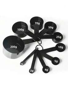 A Set Of 10-Piece Kitchen Measuring Cups And Spoons Set, Stackable Measuring Cups And Spoons, Cooking And Baking Kitchen Tools, Suitable For Halloween, Christmas, Thanksgiving, Kitchen, Dining Room, Outdoor, Baking, Measuring Cups, Kitchen Accessories And Other Supplies.