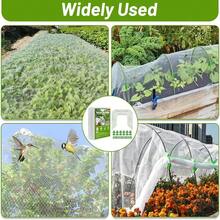 67pcs Mesh Netting Kit 6 Sets Wide Hoops With 10x20 Ft Covers And 12 Clips Garden Protection For Raised Beds Greenhouse Vegetable Plants Flowers Animals