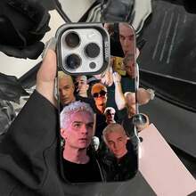 James Master Spike Buffy Funda de Teléfono 17,16,15,14,13,12,11,Pro,Max,Plus, Antigolpes Negra Mate Dura - Z4 - Ver 6