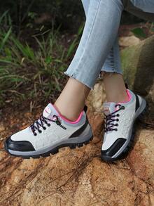 新款时尚多功能女士户外徒步鞋、旅行登山鞋、休闲运动鞋 - 白色 - 查看 6