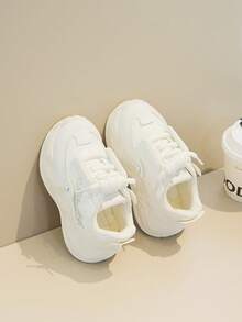 儿童运动鞋，新款春秋季时尚男女童运动鞋，软底休闲鞋 - 白色 - 查看 4