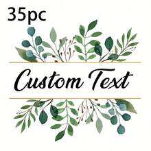 35 Stück personalisierte Hochzeit Dankeschön Aufkleber - 17 Stile, Gastgeschenk Aufkleber, Party Gastgeschenk Etiketten, Süßigkeitenverpackung Aufkleber, Hochzeit Umschlag Siegel - Einfach zu verwenden, wasserfest, personalisierter Schmuck, personalisierte Geschenke, personalisierte Hochzeit, angepasste Aufkleber, Heim Erfrischung, Weihnachtsdekoration, für Einweihungsparty