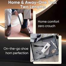 Shoe Horn 3Pcs Premium Plastic Shoe Horns 16 And 7.5 Inch Shoe Horn Long Handle For Seniors Men Women Durable Shoehorn Shoes Spoon For Home And Travel - As Pic - View 7