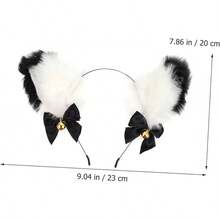 FOMIYES Diadema Con Orejas De Gato Diadema De Gato Esponjoso Cosplay a Del Favor De Partido De Cosplay as Con Orejas De Tela Perder - 3x2 piezas - Ver 7