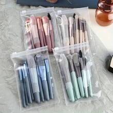 8pcs Mini Multipurpose Makeup Brush Set, Professional Makeup Tools Kit For Blush, Highlighter, Eyeshadow, Powder, Concealer & Eyebrow Pencil, Ideal Gift For Beginners Portable And Practical - Bộ màu ngẫu nhiên - Xem 9