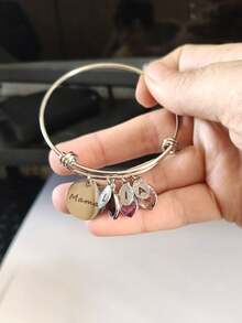 Custom Birthstone Bracelet For Mom Personalized Birthstone Jewelry Grandma Gift Family Birthstone Initial Mother's Day Gift Expecting Mom,Christmas Gifts,Delicate Romance - Multicolor - View 10