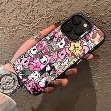 Super Cute-Tokidokis Artwork Phone Compatible With 17, 16E, 16, 15, 14, 13, 12, 11, Pro,,, X, XR, XSMAX, 8, Plus. Using Matte Finish And Anti-Drop, Phone, Phone Cover Christmas Fall Phone 17 Hallowe Accessories. Christmas Accessories. Wild Flower Burga Case Collection Red Lips, Leopard Print, Stars, Bow Christmas Christmas Ornaments  17 Pro Max Phone Cases Christmas Christmas Phone Case  17 Pro Max Case Christmas Decoration  16 Case  16 Promax Case Clear Phone Case - 混合顏色1 - 查看 1