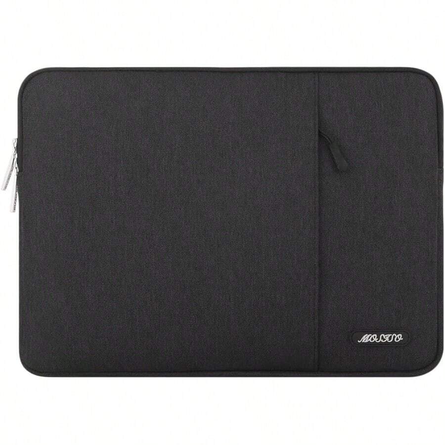 Laptop Case 16 Inch 1515.6 Inch Laptop Sleeve Compatible With MacBook Pro 16 M4 M3 M2 M1 HP    ASUS Notebook Polyester Vertical Computer Sleeve Bag With Pocket Black - Black - View 1