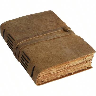 Vintage Leather Journal For Women And Men 8 X 6 Inch Antique Handmade Deckle Edge Vintage Paper Leather Sketchbook Book Of Shadows Journal Brown