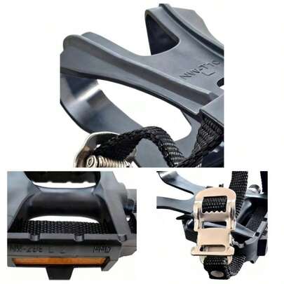 - Pedales de bicicleta esttica grandes, plataforma antideslizante de gran tamao para bicicletas giratorias y ciclismo en interiores, ajuste universal de 9/16 pulgadas, pedales de repuesto