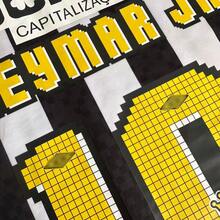 25-26 Season Brazilian Serie A Santos Away Jersey Number 10 Ne-Ymar Black And White Short Sleeved Fan Version Football T-Shirt - 黑與白 - 查看 2