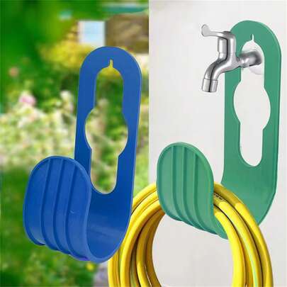 1/4 Pcs Garden Hose Holder, Wall Mounted Garden Hose Hanger, Portable Hose Holder, Hose Hook, Hose Rack, Garden Hose Hanging Rack, Garden Watering Hose Hooks. Suitable For Outdoor Yard, Fits Expandable Hose. It Is An Ideal Gift For Father's Day, Mother's Day, Friends, Boyfriend, Girlfriend, Family, Teacher Or Coworker.