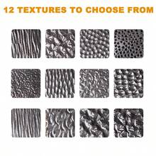 12款锤纹印章，珠宝制作DIY锤子，适用于戒指、项链、手镯，金、银、铜材质可选